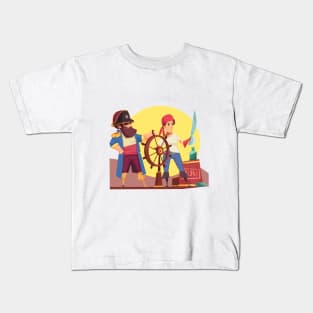 PIRATEN HABEN ES GUT Kids T-Shirt